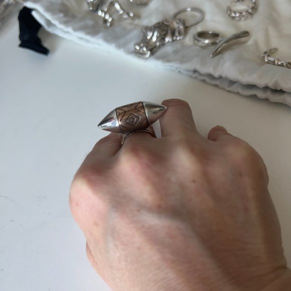 Pamela Love Sterling silver and bronze "ellipse"  ring - Picture 10 of 10